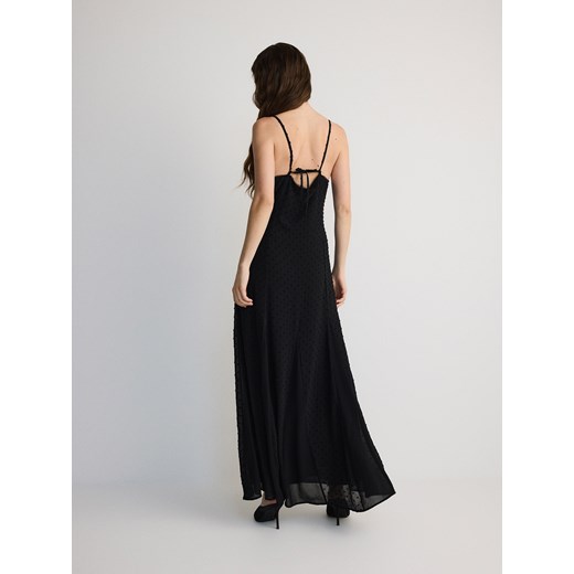 Sukienka Reserved w serek maxi na ramiączkach 