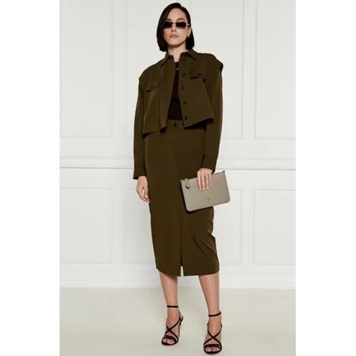 Pinko Skórzana kopertówka FLAT CLASSIC SETA Pinko One Size Gomez Fashion Store