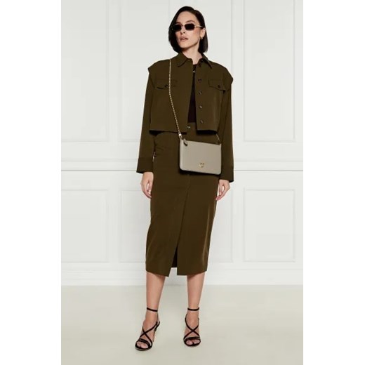 Pinko Skórzana kopertówka FLAT CLASSIC SETA Pinko One Size Gomez Fashion Store