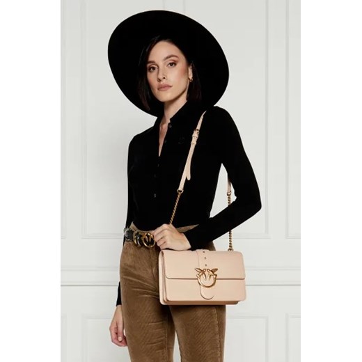 Pinko Skórzana torebka na ramię LOVE ONE Pinko One Size Gomez Fashion Store