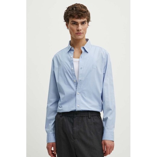 Levi&apos;s koszula męska kolor niebieski slim z kołnierzykiem klasycznym 86625-0039 ze sklepu ANSWEAR.com w kategorii Koszule męskie - zdjęcie 174152789