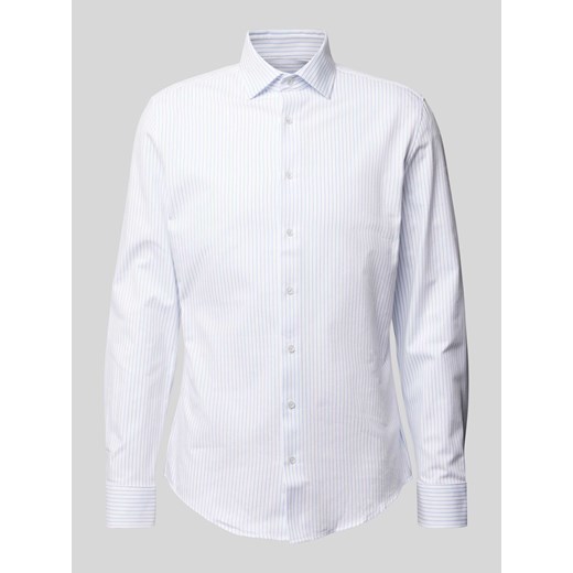 Koszula biznesowa o kroju slim fit z kołnierzykiem typu kent ze sklepu Peek&Cloppenburg  w kategorii Koszule męskie - zdjęcie 174153057