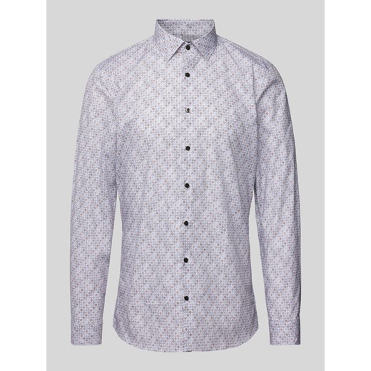 Koszula casualowa o kroju slim fit z drobnym wzorem na całej powierzchni ze sklepu Peek&Cloppenburg  w kategorii Koszule męskie - zdjęcie 174153109