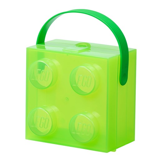 LEGO Pojemnik  &quot;Brick 4&quot; w kolorze zielonym na lunch - 16,5 x 11,6 x Lego onesize okazyjna cena Limango Polska