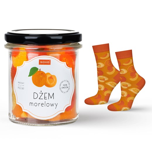 Skarpetki damskie SOXO dżem morelowy w słoiku ze sklepu Sklep SOXO w kategorii Skarpetki damskie - zdjęcie 174155115