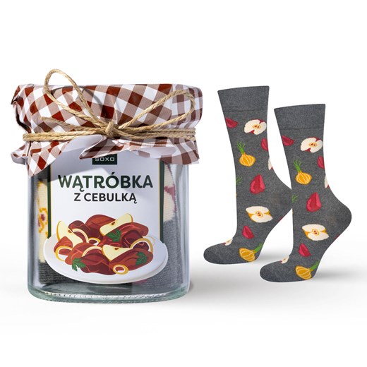 Skarpetki męskie SOXO wątróbka w słoiku ze sklepu Sklep SOXO w kategorii Skarpetki męskie - zdjęcie 174155165