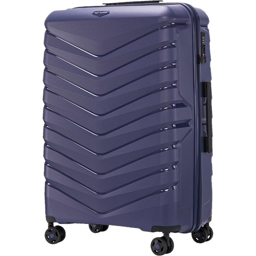 Walizka duża Wings PHOENIX polipropylen 28" NAVY BLUE ze sklepu WINGS w kategorii Walizki - zdjęcie 174155238