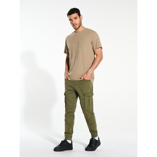 Sinsay - Joggery cargo - khaki Sinsay 36 Sinsay