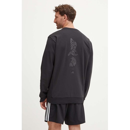 adidas Performance bluza treningowa kolor czarny z aplikacją JF4238 ze sklepu ANSWEAR.com w kategorii Bluzy męskie - zdjęcie 174156949