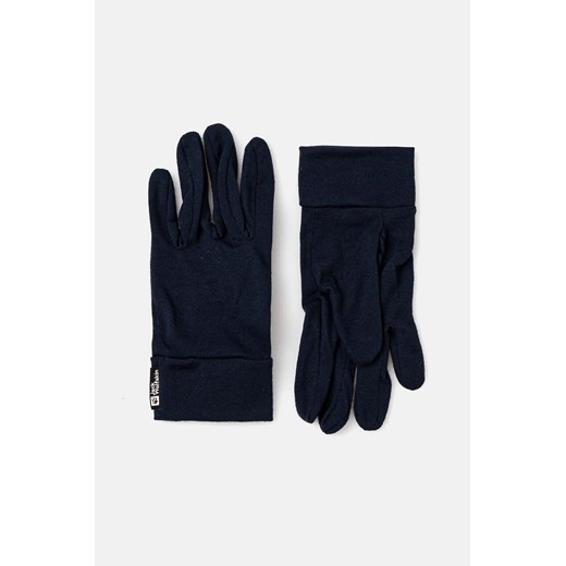 Jack Wolfskin rękawiczki kolor granatowy 1911621 ze sklepu ANSWEAR.com w kategorii Rękawiczki damskie - zdjęcie 174157295