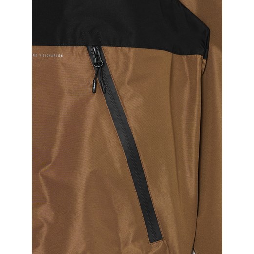 Cropp - Dwukolorowa lekka kurtka z kapturem - brązowy Cropp M Cropp