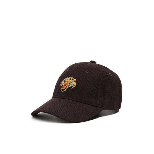 Cropp - Sztruksowa czapka z daszkiem - brązowy ze sklepu Cropp w kategorii Czapki z daszkiem męskie - zdjęcie 174157977