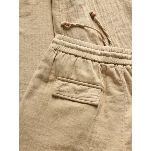 Reserved - Spodnie jogger - beżowy Reserved XL Reserved