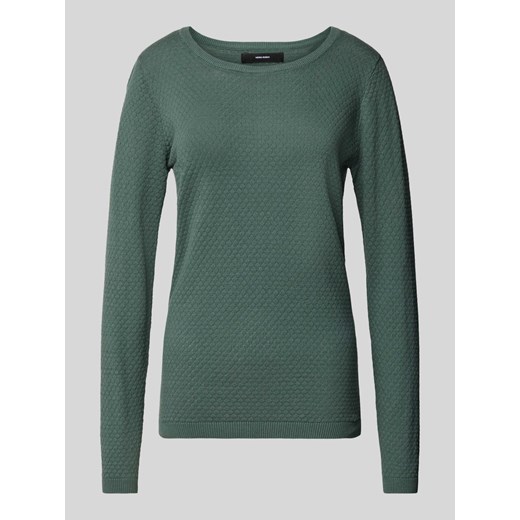 Sweter z dzianiny o kroju regular fit z okrągłym dekoltem ‘CARE STRUCTURE’ ze sklepu Peek&Cloppenburg  w kategorii Swetry damskie - zdjęcie 174161616