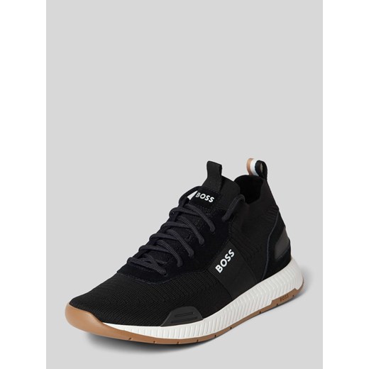 Sneakersy z detalami z logo model ‘Titanium_Runn’ ze sklepu Peek&Cloppenburg  w kategorii Buty sportowe męskie - zdjęcie 174161918