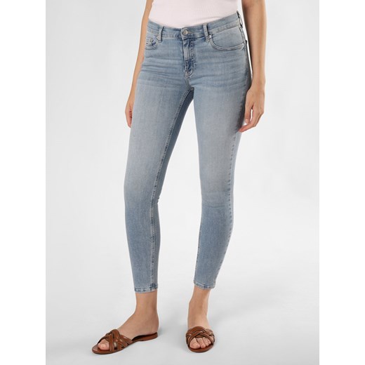 Tommy Jeans Dżinsy - Nora Mid Skinny Kobiety Bawełna light stone jednolity ze sklepu vangraaf w kategorii Jeansy damskie - zdjęcie 174162946