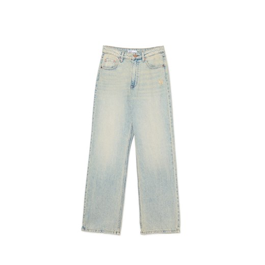 Cropp - Jasne jeansy baggy - niebieski Cropp 44 Cropp
