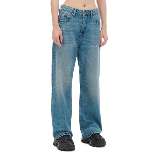 Cropp - Niebieskie jeansy baggy - niebieski Cropp 32 Cropp