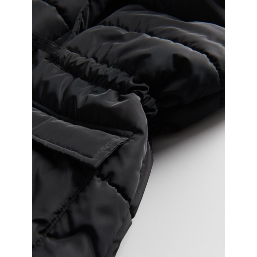 Reserved - Pikowana kamizelka z kapturem - czarny Reserved 134/140 (8-9 lat) Reserved