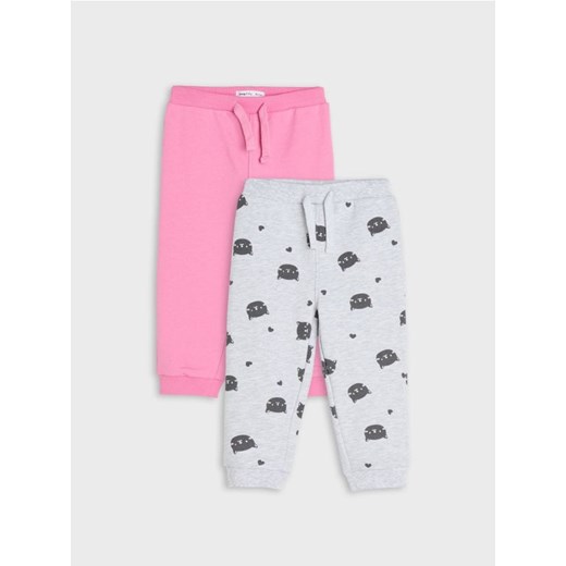 Sinsay - Spodnie 2 pack - różowy ze sklepu Sinsay w kategorii Spodnie i półśpiochy - zdjęcie 174165725