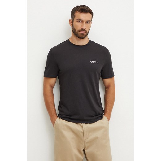 Guess t-shirt bawełniany 3-pack męski z nadrukiem U4YG52 KCAM1 ze sklepu ANSWEAR.com w kategorii T-shirty męskie - zdjęcie 174166457