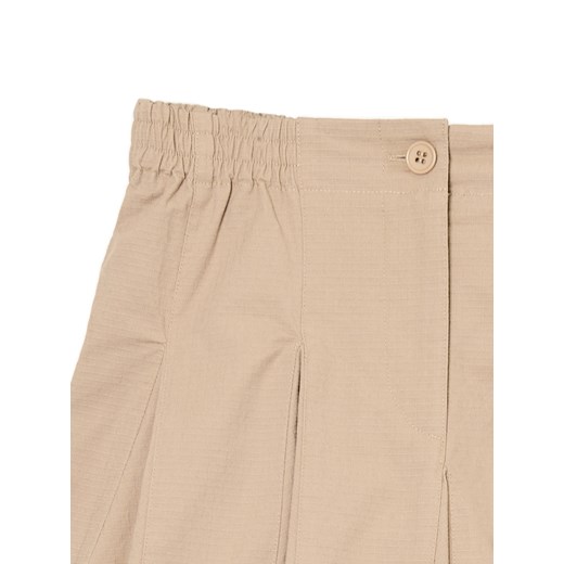 Cropp - Beżowa spódnica mini - kremowy Cropp XL Cropp