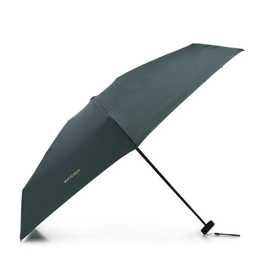 Parasol ręcznie składany ciemny - zielony ze sklepu WITTCHEN w kategorii Parasole - zdjęcie 174168047