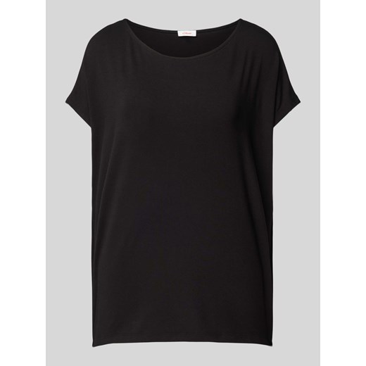 T-shirt z mieszanki wiskozy z okrągłym dekoltem ze sklepu Peek&Cloppenburg  w kategorii Bluzki damskie - zdjęcie 174168897