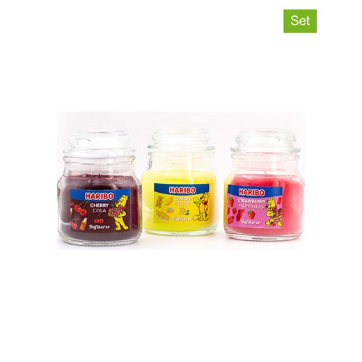 Haribo Świece zapachowe (3 szt.) &quot;Haribo&quot; - 3 x 85 g ze sklepu Limango Polska w kategorii Świece i dyfuzory - zdjęcie 174171466
