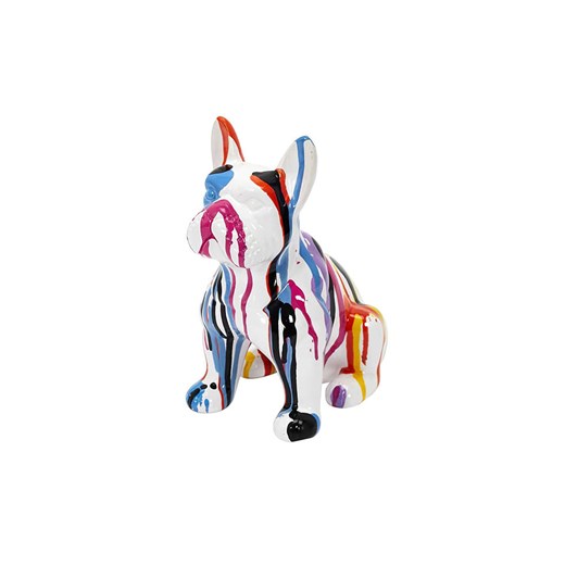 Rétro Chic Figurka dekoracyjna &quot;Bulldog&quot; w kolorze białym ze wzorem - wys. 20 cm ze sklepu Limango Polska w kategorii Dekoracje - zdjęcie 174171508