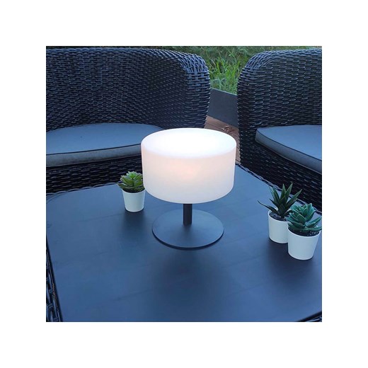 lumisky Lampa stołowa "Atlas" w kolorze białym - wys. 20 x Ø 18 cm Lumisky onesize Limango Polska wyprzedaż