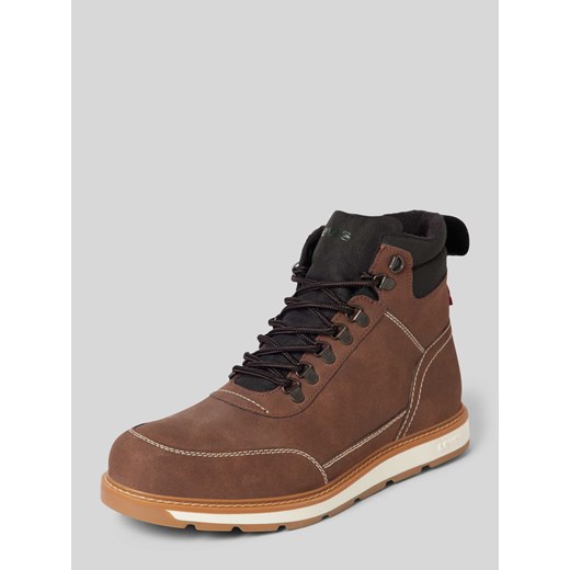 Buty sznurowane z detalem z logo model ‘AXEL’ ze sklepu Peek&Cloppenburg  w kategorii Buty zimowe męskie - zdjęcie 174174669