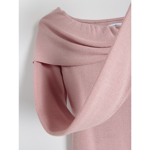 Reserved bluzka damska z długim rękawem z wiskozy