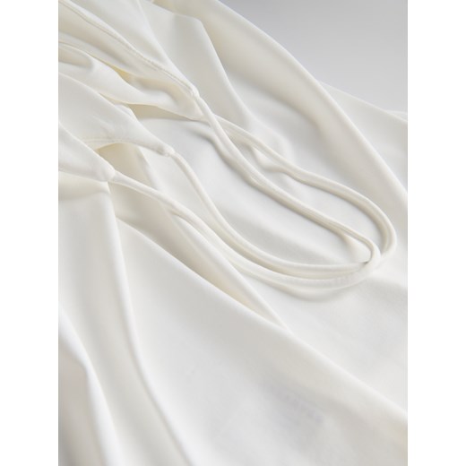 Reserved - Top na ramiączkach - złamana biel Reserved XS Reserved