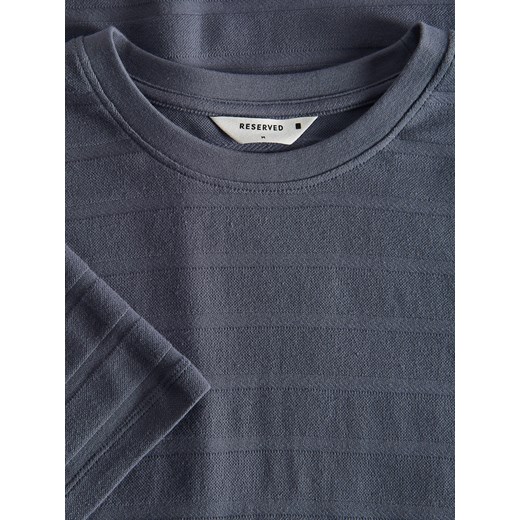 T-shirt męski Reserved z bawełny z krótkim rękawem casual