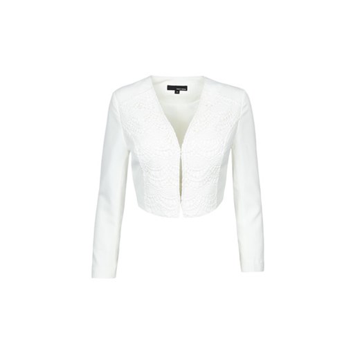 White Cropped Jacker with Crochet Front tally-weijl  