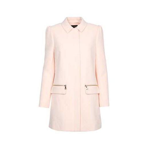 Light Pink Longline Coat with Zips tally-weijl  