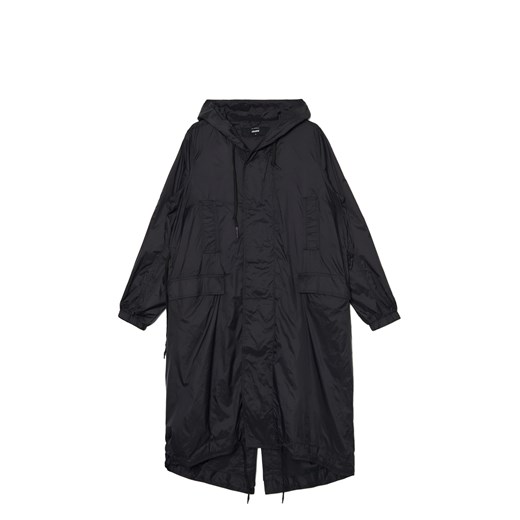 Cropp - Czarna parka z kapturem - czarny Cropp XS Cropp