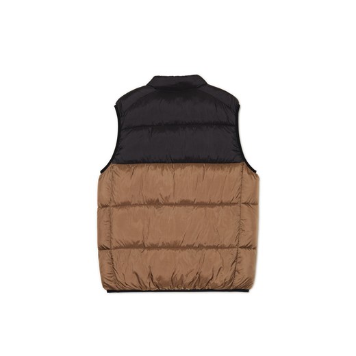 Cropp - Pikowana brązowa kamizelka - brązowy Cropp M Cropp