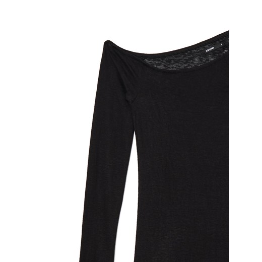 Cropp - Sukienka maxi z odkrytym ramieniem - czarny Cropp M Cropp