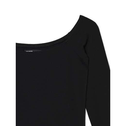 Cropp - Czarna sukienka mini z rękawami flare - czarny Cropp L Cropp