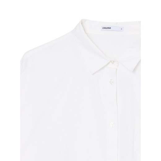 Cropp - Bawełniana biała koszula oversize - biały Cropp L Cropp