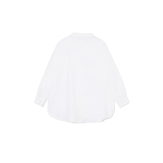 Cropp - Bawełniana biała koszula oversize - biały Cropp M Cropp