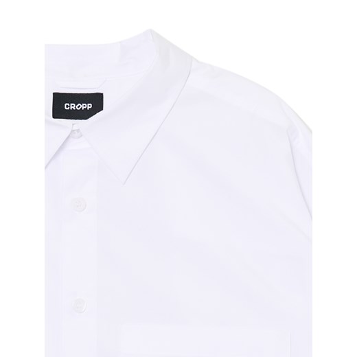Cropp - Biała koszula z haftem - biały Cropp L Cropp