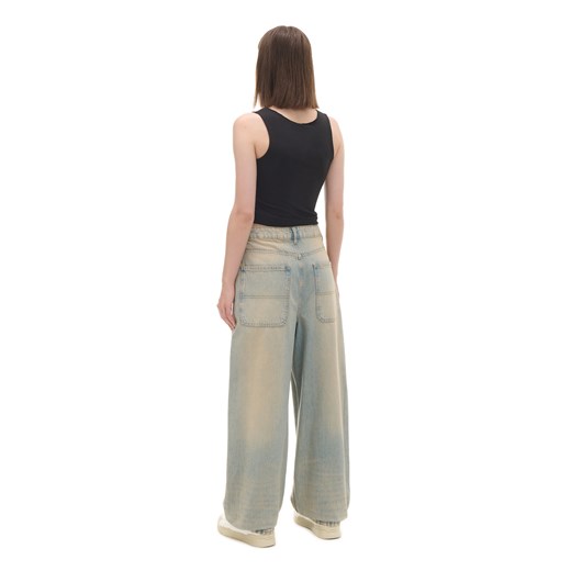Cropp - Jeansy skater w stylu vintage - niebieski Cropp 42 Cropp