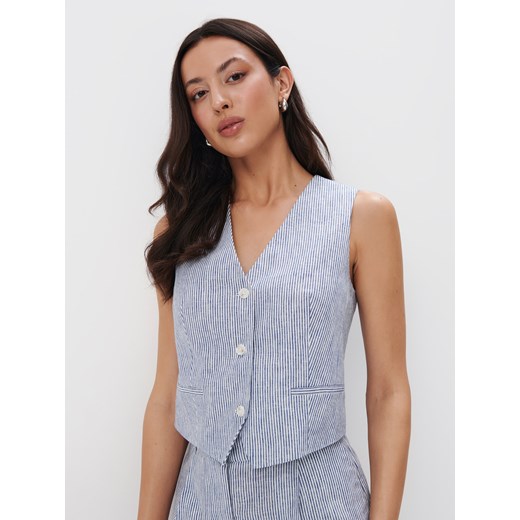 Mohito - Kamizelka w paski - wielobarwny ze sklepu Mohito w kategorii Kamizelki damskie - zdjęcie 174292598