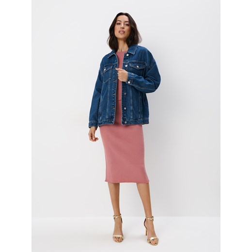 Mohito - Kurtka jeansowa oversize - niebieski Mohito 36 Mohito