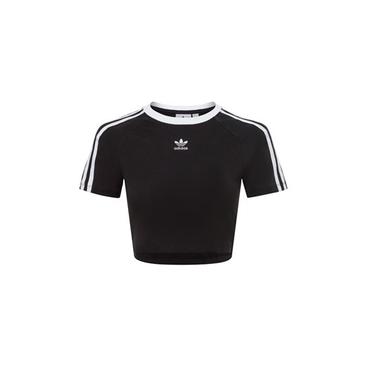 adidas Originals Koszulka damska Kobiety Bawełna czarny jednolity ze sklepu vangraaf w kategorii Bluzki damskie - zdjęcie 174293789