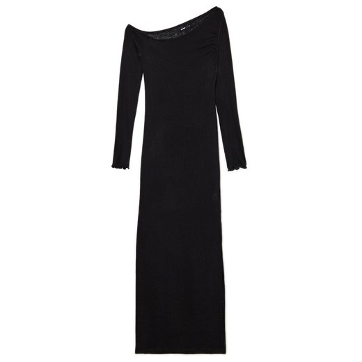 Cropp - Sukienka maxi z odkrytym ramieniem - czarny Cropp XL Cropp