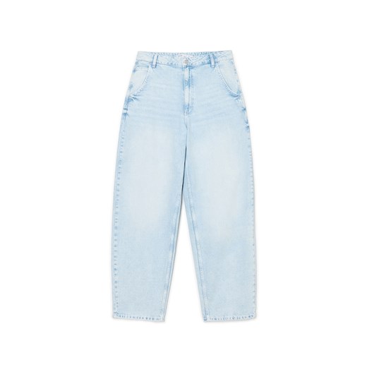 Cropp - Jasne jeansy skater - błękitny Cropp 34 Cropp